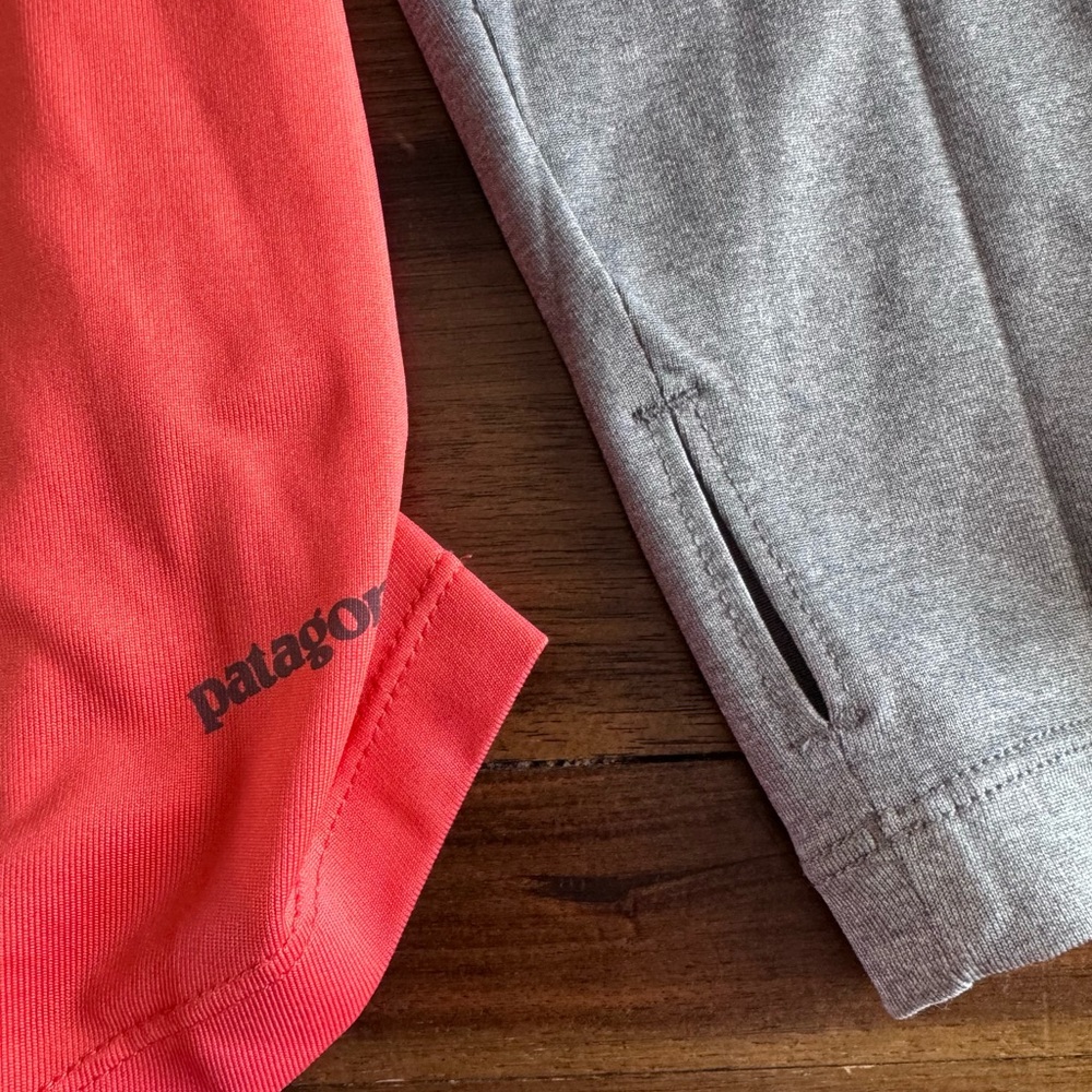 Patagonia Coral and Gray Long Sleeve Tee - Picture 2 of 4